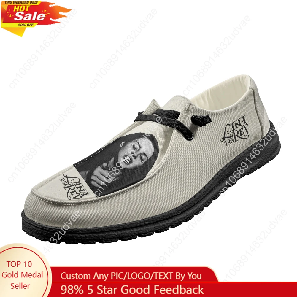 Loafer Flat Women - ラナ・デル・レイ歌手ローファー男性女性ユースカジュアルシューズ耐久性のある軽量フラットシューズアウトドア日常仕事カスタムシューズブラック
