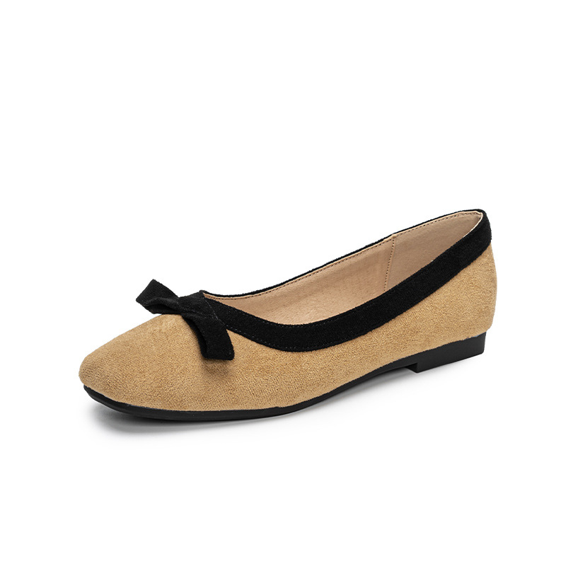 Loafer Flat Women - 大きいサイズの女性用フラットシューズ、柔らかいベルベット素材、幅広の足元、柔らかい底、スリッポン、カジュアルファッション、ラウンドトゥ、ビーンシューズ