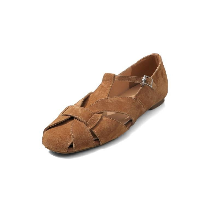 Women'S Shoes In Wide Width - 快適なレトロスタイル、通気性抜群、軽量、スクエアトゥ、大きいサイズ、女性用幅広シューズ、女性用サンダル