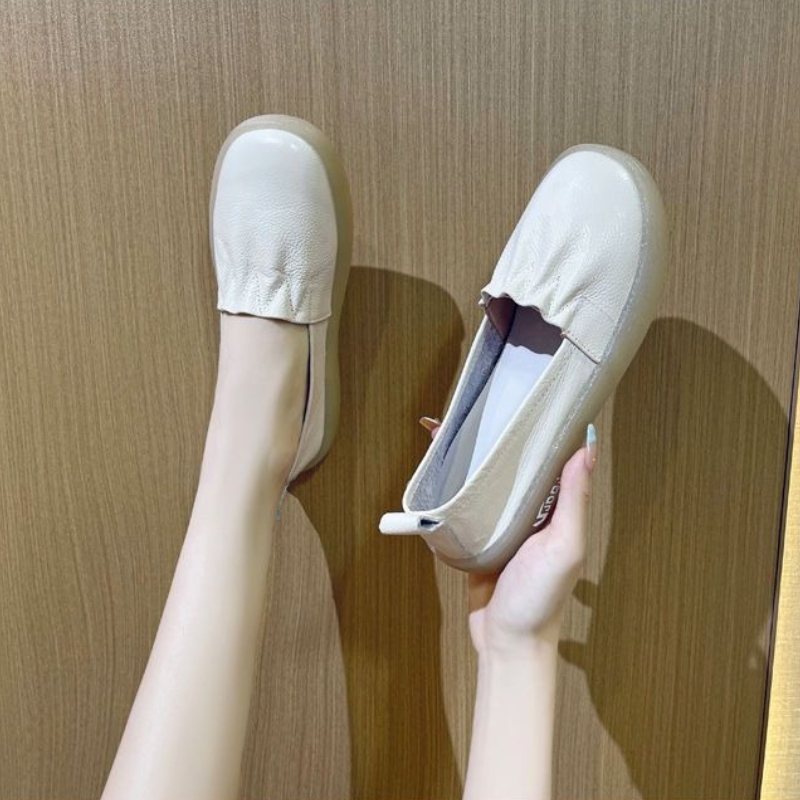 Loafer Flat Women - 春と秋 ​ レディース ホワイト ローファーシューズ 2025