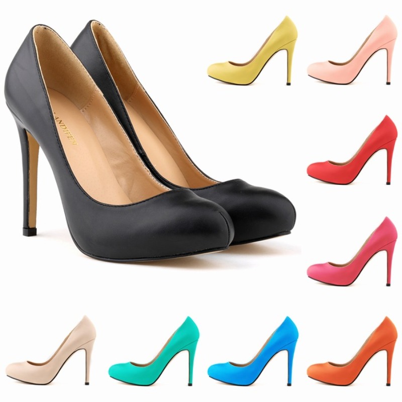 Court Heel Pointed - 大きいサイズ42 レディースパンプス 細ヒール11cm ポインテッドトゥ ファッション 大人っぽい