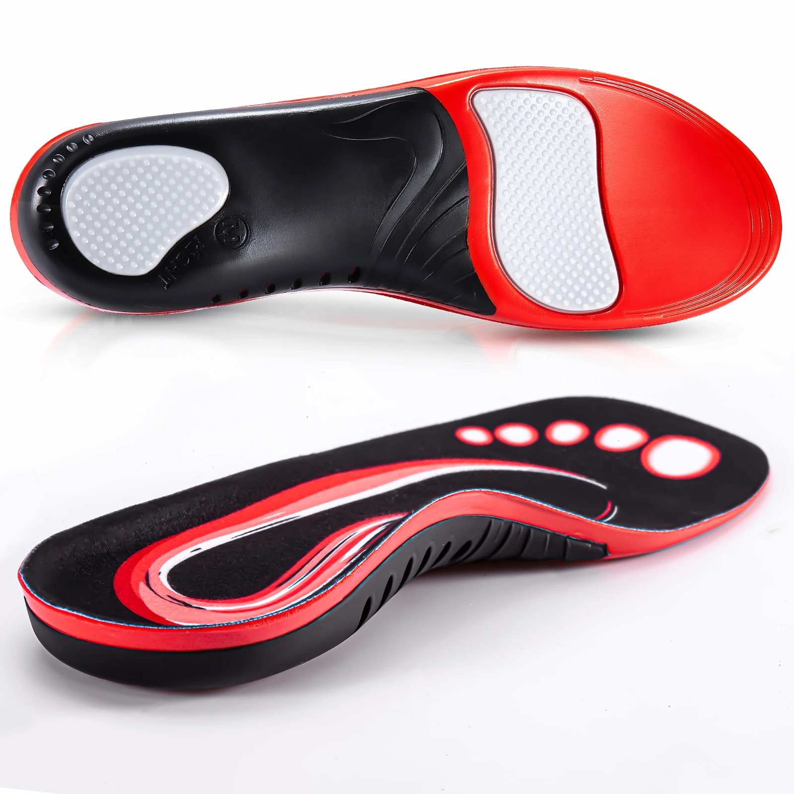 Women'S Shoes For Standing All Day - 220ポンド以上対応 ヘビーデューティー ハイアーチサポート インソール 男女兼用 衝撃吸収