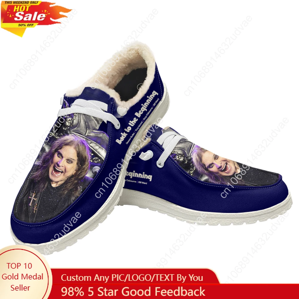 Loafer Flat Women - オジー・オズボーン 1948-2025 プラッシュローファー メンズ レディース ユース