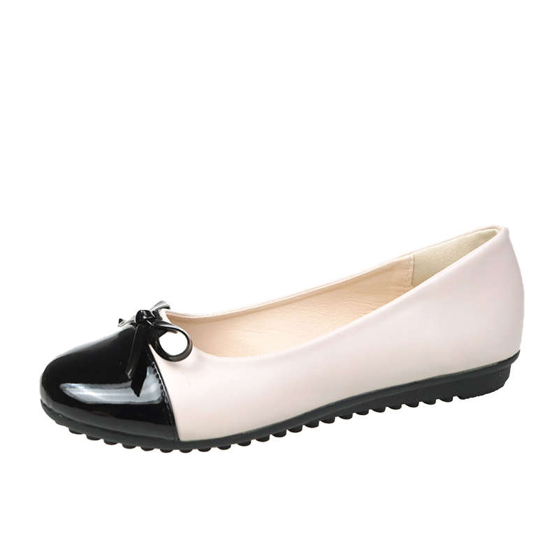 Loafer Flat Women - 2026 新ファッションバレリーナシューズ女性のフラットコンフォートノンスリップローファーレザーフラットエレガントなちょう結び女性のシングルシューズ 35-43
