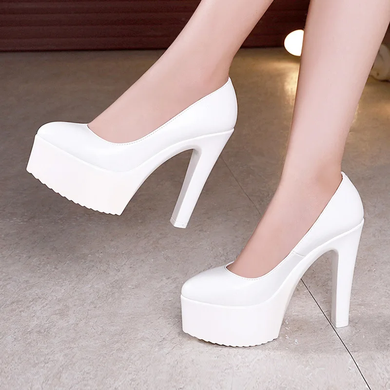 Court Heel Pointed - 11cm 13cm スモールサイズ 32-43 ファッション ソフトレザーシューズ