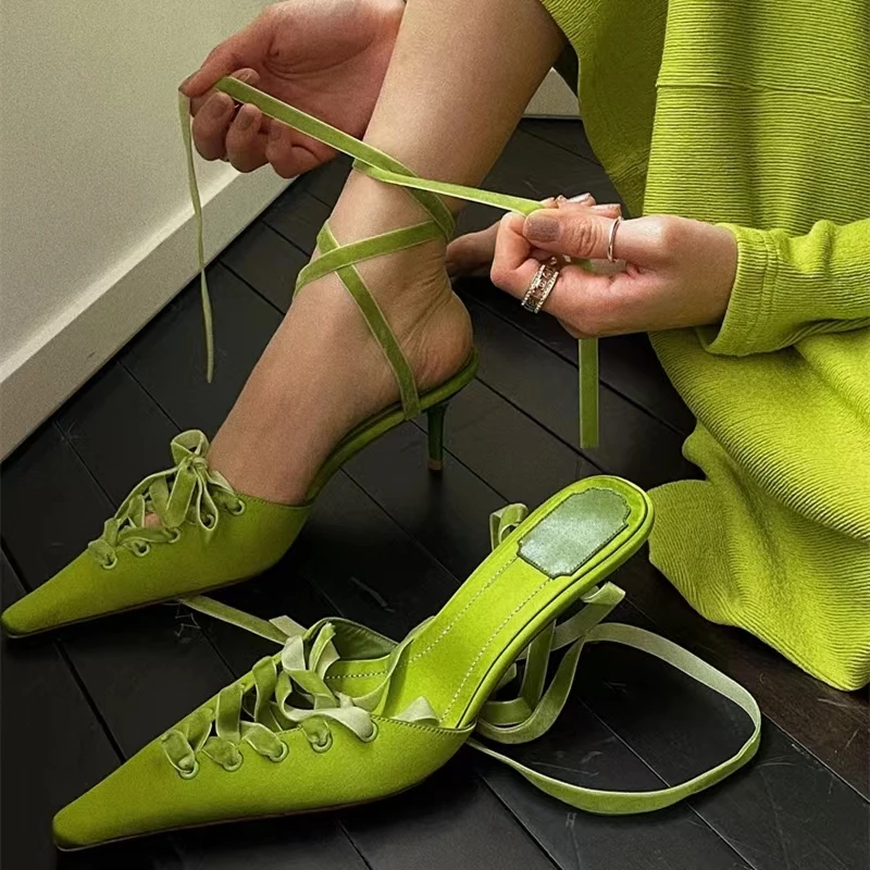 2026 新しいキトゥンヒールポインテッドトゥシューズアンク - Kids Shoes Women のレビューと価格