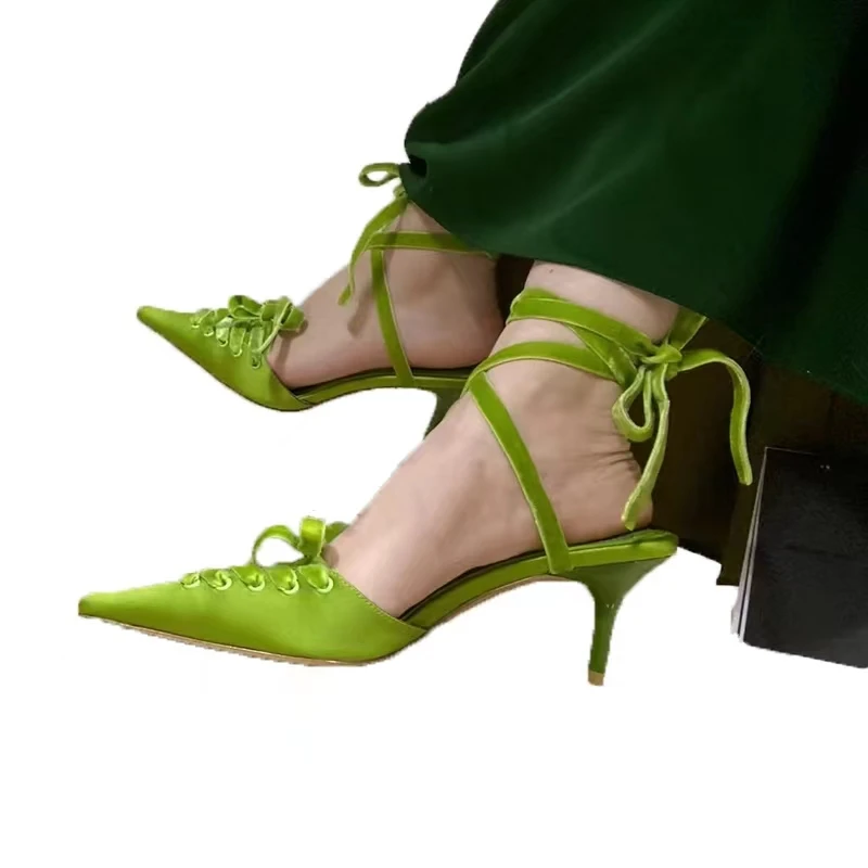 2026 新しいキトゥンヒールポインテッドトゥシューズアンク - Kids Shoes Women のレビューと価格