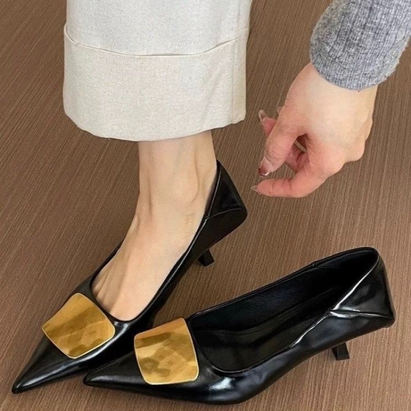 2025年フランス製ポインテッドトゥヒール - エレガントな - Court Heel Pointed のレビューと価格