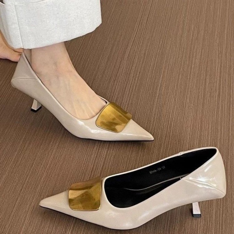 2025年フランス製ポインテッドトゥヒール - エレガントな - Court Heel Pointed のレビューと価格