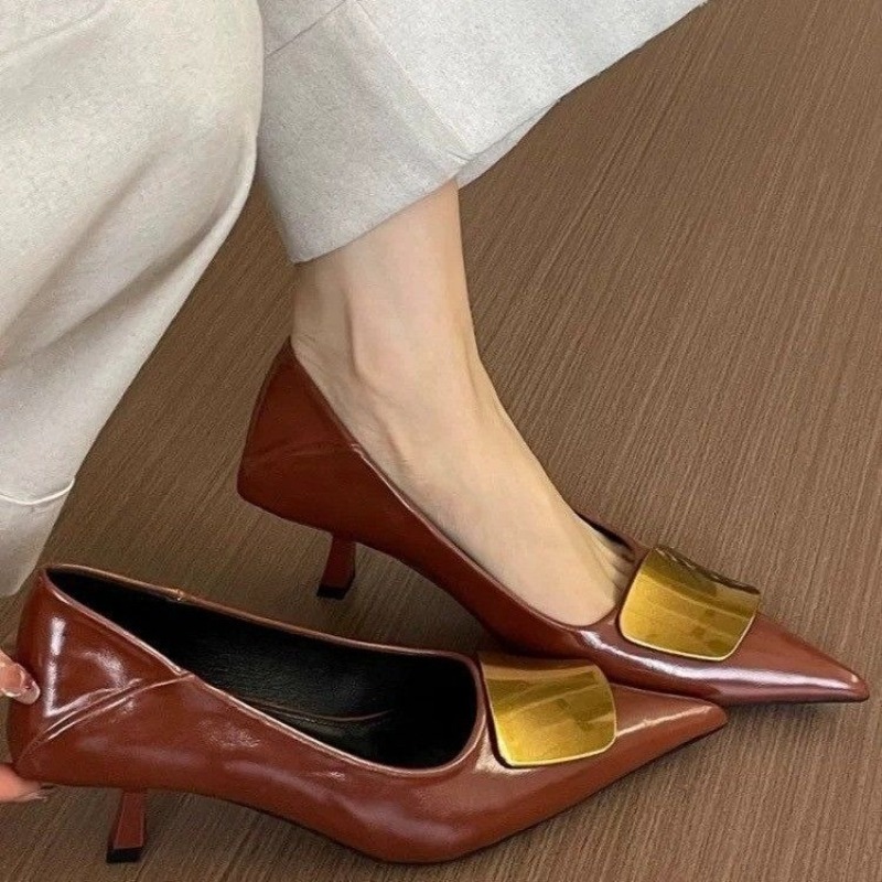 2025年フランス製ポインテッドトゥヒール - エレガントな - Court Heel Pointed のレビューと価格