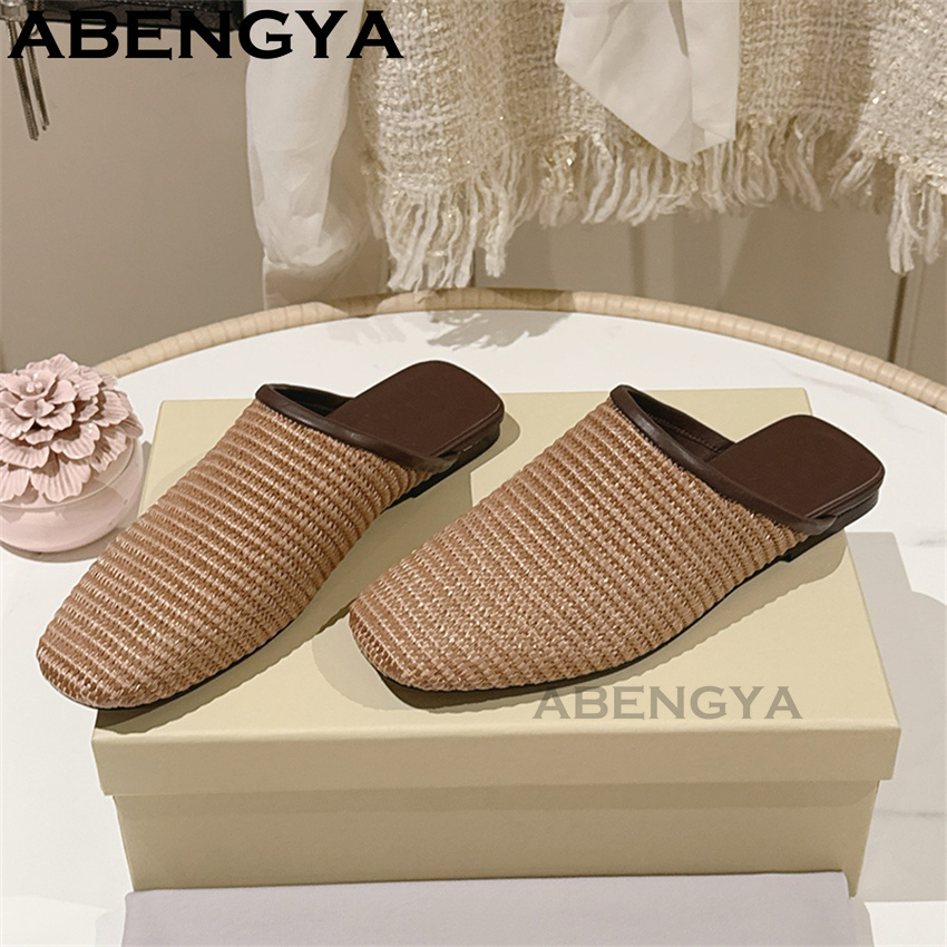 光沢のあるレースメッシュラウンドトゥフラットスリッパ レディ - Loafer Flat Women のレビューと価格