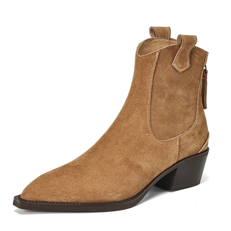 AIYUQI 女性のアンクルブーツ 2026 新しいポインテ - Block Heel Ankle Boots のレビューと価格