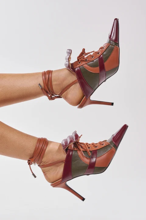 2026年新作 レディース レトロカラーブロック パッチワー - Block Heel Ankle Boots のレビューと価格