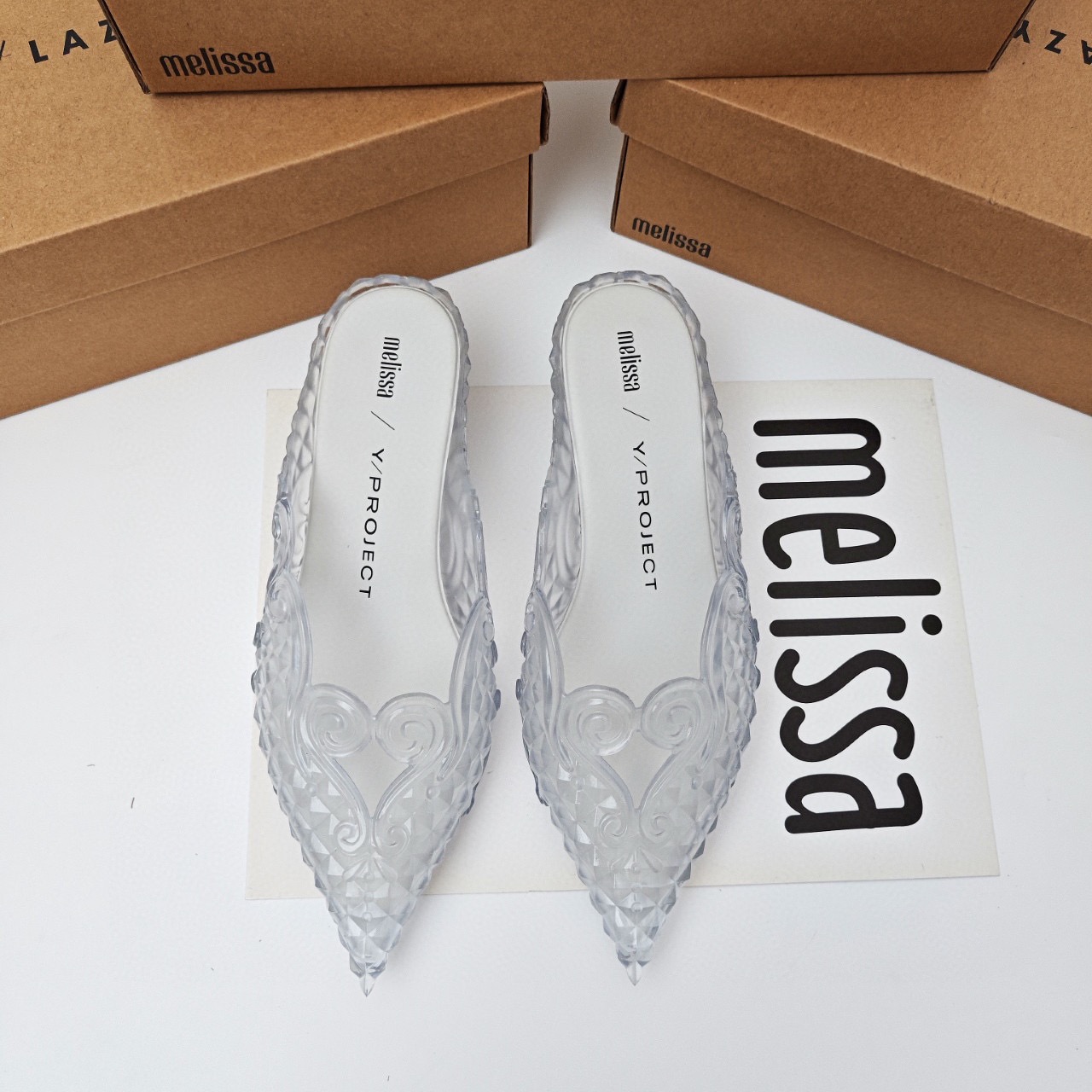 ミニメリッサコートポインテッドトゥフラットオフィスボート無地 - Court Heel Pointed のレビューと価格