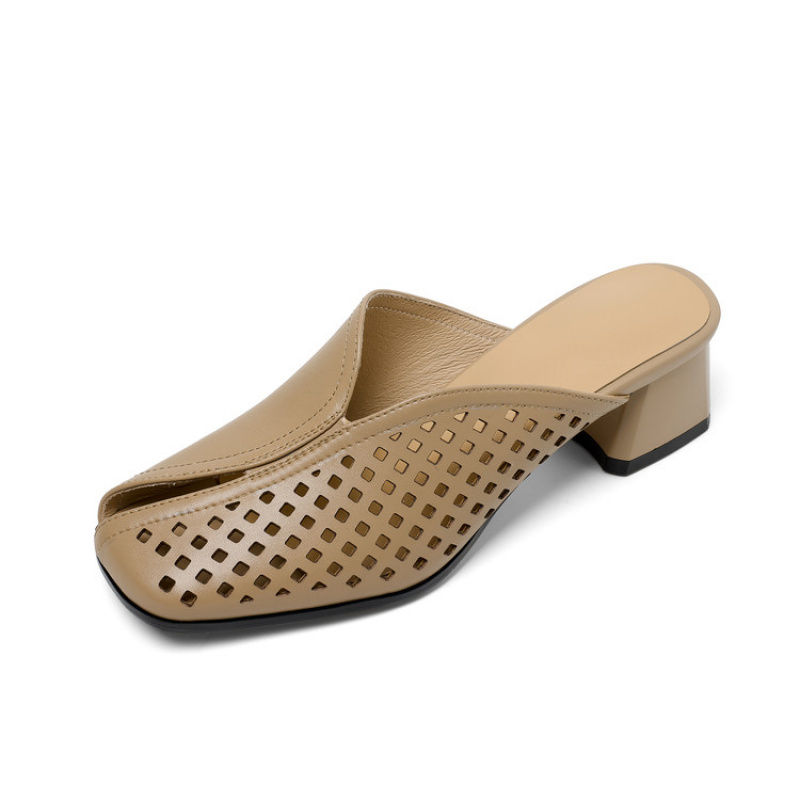 ヒールスリッパ 厚いヒール スリッポン 大きいサイズ 女性用 - Women'S Shoes In Wide Width のレビューと価格
