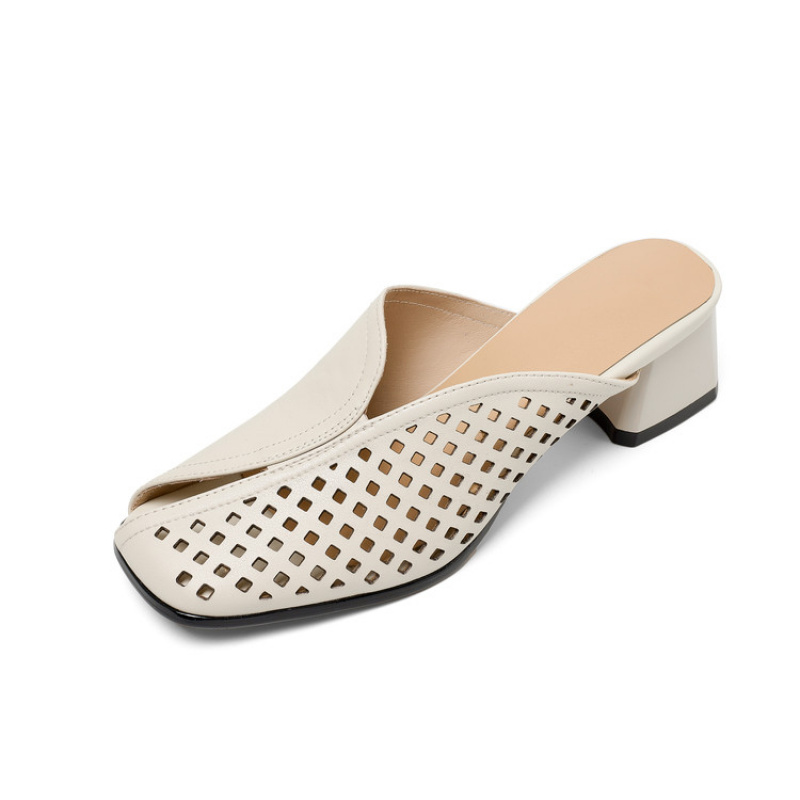 ヒールスリッパ 厚いヒール スリッポン 大きいサイズ 女性用 - Women'S Shoes In Wide Width のレビューと価格