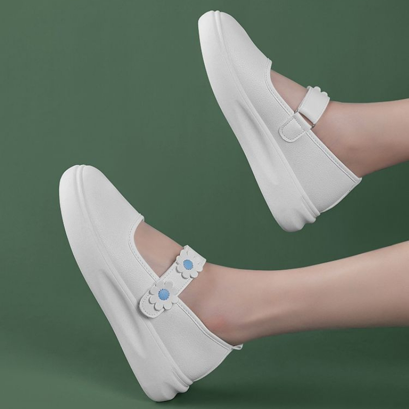 女性用ナースシューズ 厚底 防臭 妊娠中 韓国風 浅口 スリ - Women'S Shoes For Standing All Day のレビューと価格