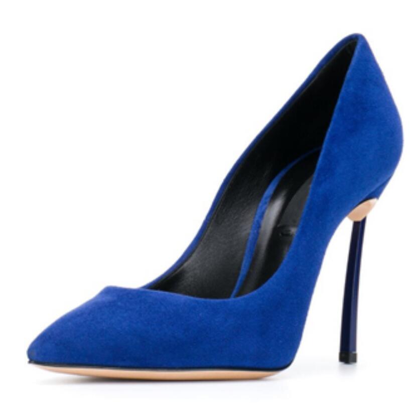 レディース ポインテッドトゥ ブレードパンプス メタルハイヒ - Court Heel Pointed のレビューと価格