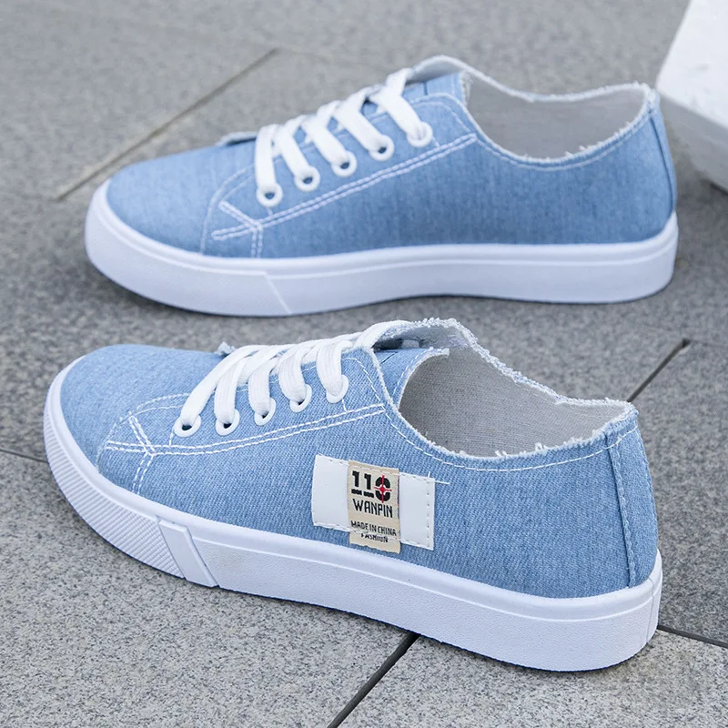 2026 春夏の女性のキャンバススニーカーロートップデニムス - Kids Shoes Women のレビューと価格