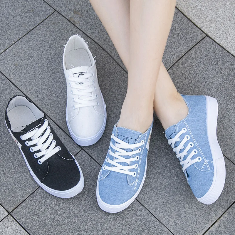2026 春夏の女性のキャンバススニーカーロートップデニムス - Kids Shoes Women のレビューと価格
