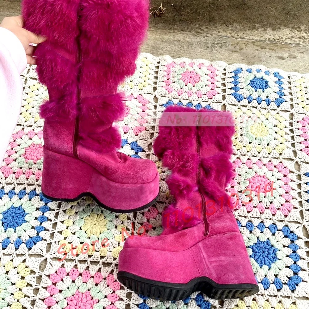 女性用の革製ニーブーツ,厚手のソールのピンクのブーツ,女性用 - Kids Shoes Women のレビューと価格