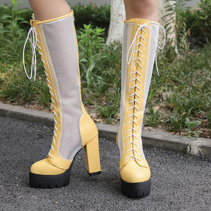 ORCHA LISA セクシーなレディースニーハイブーツ ラ - High Knee Heel Boots のレビューと価格