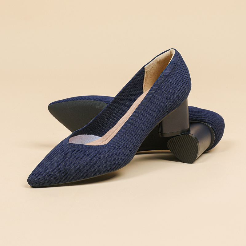 プリンセスハイヒール レディースチャンキーヒール 2026新 - Court Heel Pointed のレビューと価格