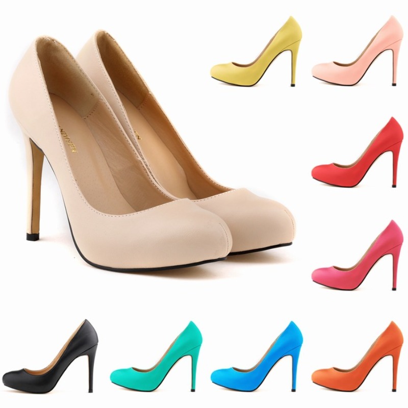 大きいサイズ42 レディースパンプス 細ヒール11cm ポイ - Court Heel Pointed のレビューと価格