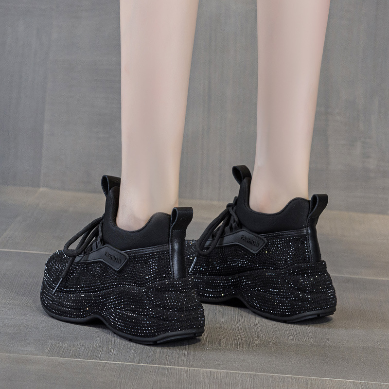 高品質スニーカー女性スケートシューズヒョウラインストーン女性 - Women'S Shoes Paris のレビューと価格