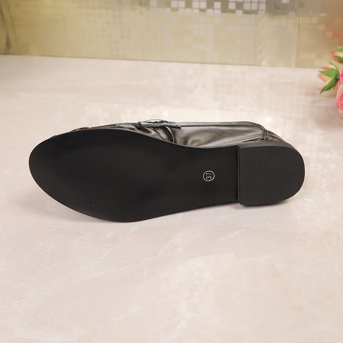 2026年夏 イギリス風 ブラック ワークフラットシューズ  - Loafer Flat Women のレビューと価格