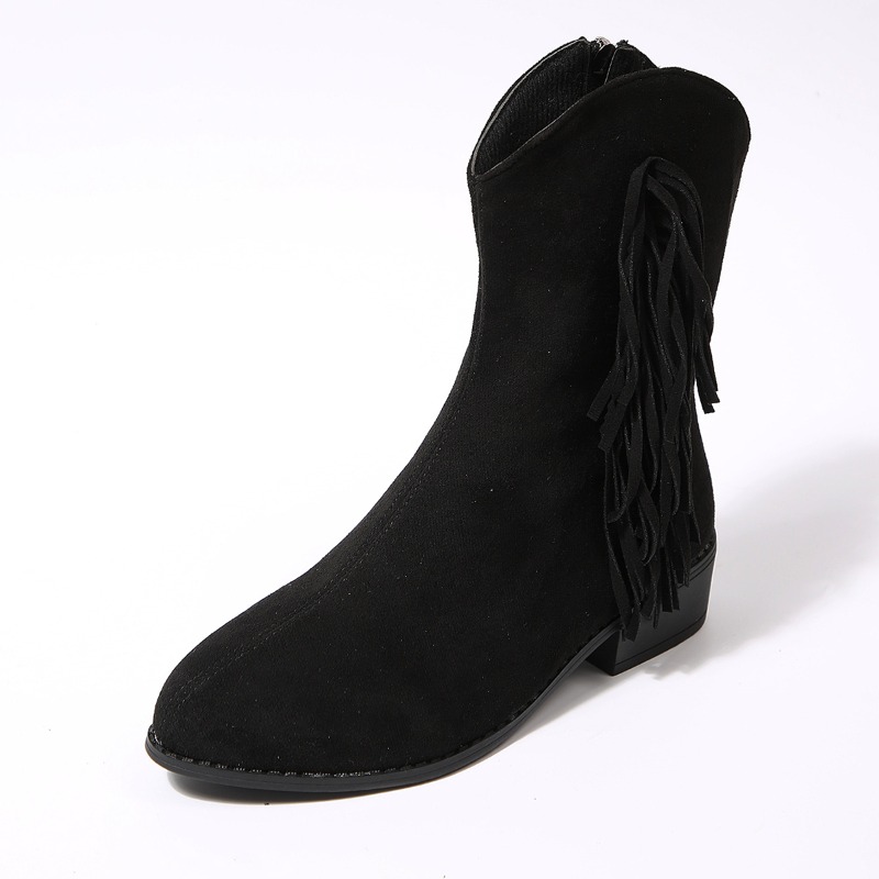 レディース レトロ フリンジ スエード ラウンドトゥ チャン - Women'S Shoes In Wide Width のレビューと価格
